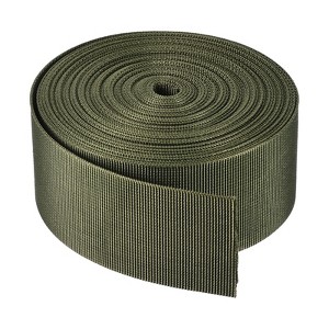 Unique Bargains Flexible Tight Weave Flat Nylon Webbing Strap for Luggage-rack Olive - 1 of 3