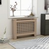 vidaXL Radiator Cover Heater Cover Cabinet Shelf Household Appliance Heating Accessories Home Improvement Funiture Heat Sink Wooden Cap MDF - 3 of 4