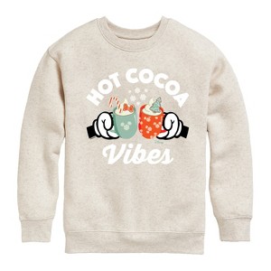 Boys' - Disney - Hot Cocoa Vibes Graphic Long Sleeve Fleece Sweatshirt - 1 of 4