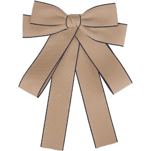 Elerevyo Women's Wedding Party Ribbon Brooch Pin Bow Tie - 1 of 4