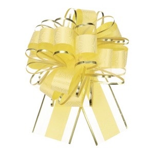 Unique Bargains Christmas Wedding Car Basket Gift Wrapping Large Organza Pull Bow 10 Pcs - 1 of 4