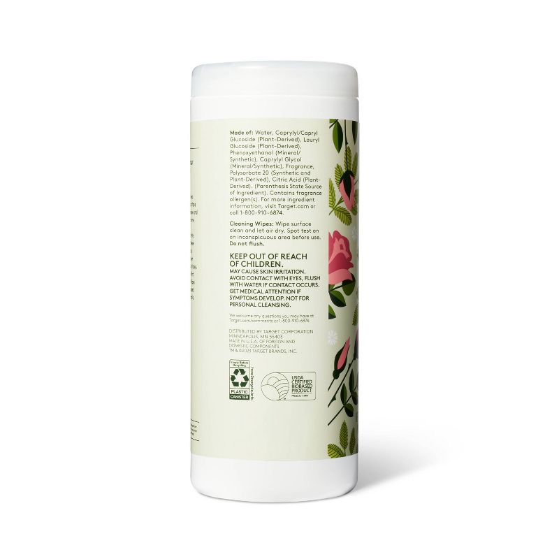 Rosewater &#38; Mint Wipes - 35ct - Everspring&#8482;, 3 of 5