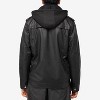 X RAY Mens Lightweight Motorcycle PU Leather Jacket With Faux Shearing Lining - 2 of 4