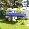 Outsunny 19.2' x 9.7' Pop Up Canopy with Steel Frame, UV Fighting Roof, Carry Bag for Patio, Backyard, Beach, Garden, Blue - 2 of 4