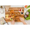 5pc 15.75 in. Reversible Teak Cutting Board Set - 3 of 4