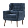 CAVINAS Chenille Accent Chair with Mid-Height Backrest,Upholstered Living Room Chairs,Reading Chairs for Living Room - 2 of 4