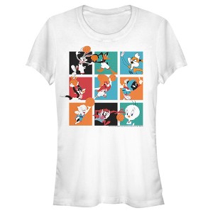 Juniors Womens Space Jam: A New Legacy Tune Squad Boxes T-Shirt - 1 of 4