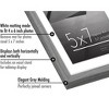 Americanflat 5x7 Picture Frame in Grey - Thin Border Frame Displays 4x6 With Mat and 5x7 Without Mat - Horizontal and Vertical Formats - 3 of 4