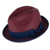 Epoch Hats Company Men's Fedora with Contrast Band and Trim - 2 of 3