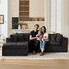 4-8 Seater Modular Cloud Sectional Sofa, U-Shape Chenille Couch, Deep Memory Foam Couch, No Assembly Required - 2 of 4