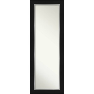 20" x 54" Non-Beveled Eva Black Silver Full Length on The Door Mirror - Amanti Art: Over-the-Door Hanging - 1 of 4