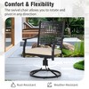 Captiva Designs 5pc Outdoor Patio Dining Set with Square Steel Table & Metal Armrest Chairs - 2 of 4