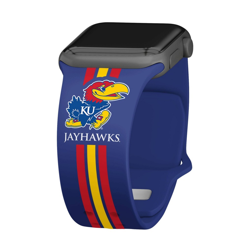 Photos - Smartwatches NCAA Kansas Jayhawks Wordmark HD Apple Watch Band - 38/40/41mm Short