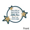 Big Dot of Happiness Twinkle Twinkle Little Star - Shaped Fill-in Invites - Baby Shower or Birthday Party Invitation Cards with Envelopes - Set of 12 - 3 of 4
