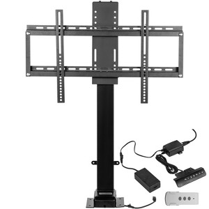VEVOR Motorized TV Lift Stroke Length 35 Inches Motorized TV Mount Fit for 32-65 Inch TV Lift with Remote Control Height Adjustable, Black - 1 of 4