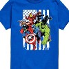 Boys' - Marvel - Avengers American Flag Short Sleeve Graphic T-Shirt - 2 of 4