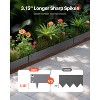 VEVOR Steel Landscape Edging, 5 Packs 39 x 5 in Rust-Resistant Metal Landscape Edging, Bendable Garden Edging Border, Heavy Duty Lawn Edging, Gray - 3 of 4