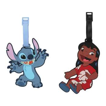 Lilo & Stitch Molded Rubber Youth Luggage Tag 2pc Set