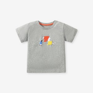 MyKids-USA Kids’ Polar Animals Cartoon Print T-Shirt In European And American Style For Summer - 1 of 4