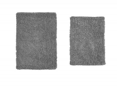 Fantasia Bath Rug Collection Cotton Shaggy Pattern Tufted Set of 2 Bath Rug Set - Home Weavers
