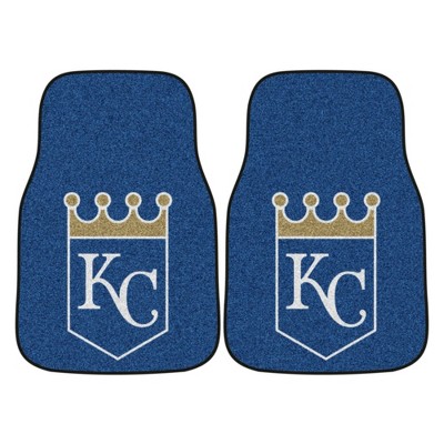 MLB Kansas City Royals Carpet Car Mat Set - 2pc