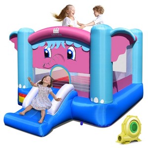 Infans Inflatable Bounce House 3-in-1 Inflatable Castle w/ 735W Blower - 1 of 4