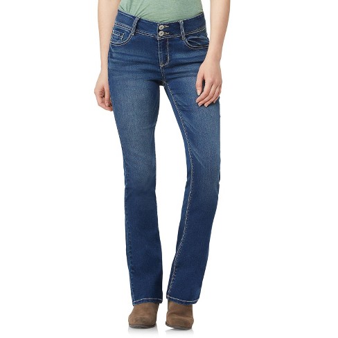 Wallflower Women's Luscious Curvy Bootcut Mid-rise Insta Stretch Juniors  Jeans (standard And Plus), Chrystie Pure, 16 Plus : Target