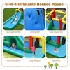 Inflatable Slide Water Park Climbing Bouncer Bounce House w/Tunnel & 735W Blower - 4 of 4