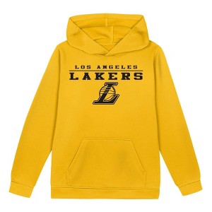 NBA Los Angeles Lakers Boys' Poly Hooded Sweatshirt - 1 of 1