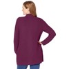 Woman Within Plus Size Zip Front Shaker Cardigan - 3 of 4
