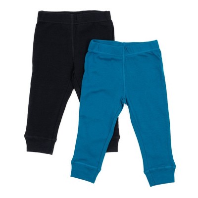 Leveret Baby Two Pack Legging Navy And Teal 12 Month : Target