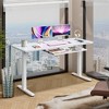 GALAXHERO 55 Inch Electric Standing Desk with Drawers, Whole-Piece Glass Adjustable Height Desk, Quick-Install Stand Up Desk - 2 of 4