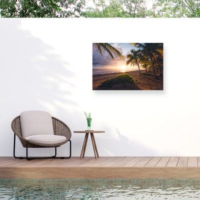 Trademark Fine Art - Stefan Hefele  Good Morning Paradise Matted Framed Art