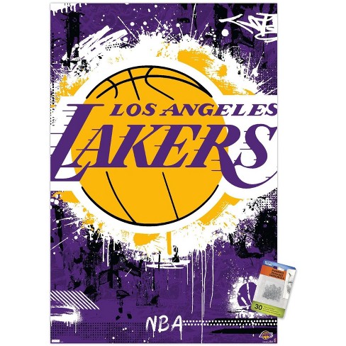 NBA Los Angeles Lakers - LeBron James 21 Wall Poster with Pushpins