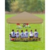 10x10 Heavy Duty Pop Up Canopy- Outdoor Canopy Tent with Portable Bag - 3 Adjustable Height, 4 Weight Bags, 8 Stakes & 4 Guy Ropes Included - 4 of 4