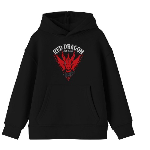 Dungeons & Dragons Red Dragon Chaotic Evil Boy's Black Sweatshirt