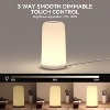 Itopfox Touch Bedside Table Lamp, Sleek Design & RGB Mode 3 Way Dimmable LED Lamp with Warm White Lights Multi-Color Smart Nightstand for Living Room - 4 of 4