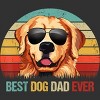 Men's Design By Humans Best Dog Dad Ever Golden Retriever By LuckyCharm99 T-Shirt - 2 of 2