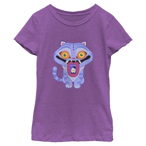 KPop Demon Hunters Girls KPop Demon Hunters Derpy Save The Date T Shirt - Purple Berry - Medium