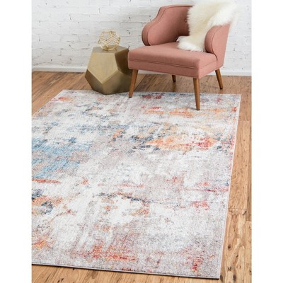 Unique Loom Rainbow Collection Area Rug - Dispersive