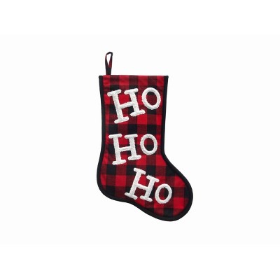 Season's Designs 20In Plaid Hoho Ho Stocking