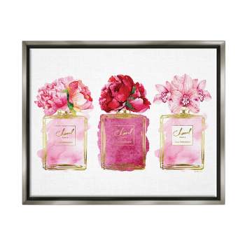 Stupell Industries Floral Glam Fashion Brand PerfumesFloater Canvas Wall Art
