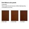 Wooakway 44"H Lighted Oak Curio Cabinet with Mirrored Back Panel Tempered Glass Doors and Three Adjustable Shelves E26 Bulb Not Included - 4 of 4