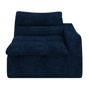 Vynxaria Bean Bag Seats - Navy Blue Floor Lounge Chair with Right Armrest, Ergonomic Sofa for Living Room & Bedroom - 1 of 4
