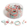 U Brands 470pc Round Office Accessory Set Coral : Target