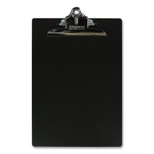 Saunders Aluminum Clipboard, 1" Clip Capacity, Holds 8.5" x 11" Sheets, Black - 1 of 4