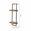 Lycvki Iron and Wood Decorative Wall Shelf - 2 of 4
