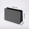 Unique Bargains Car Trash Can Foldable Car Door Rhinestone Trash Bin White Black 1 Pcs - 4 of 4