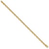 Black Bow Jewelry 5mm 14K Yellow Gold Solid Polished Fancy Cable Chain Bracelet - 2 of 3