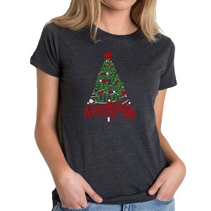 LA Pop Art Have Yourself a Merry Little Christmas - Women's Premium Blend Word Art T-Shirt - 1 of 4
